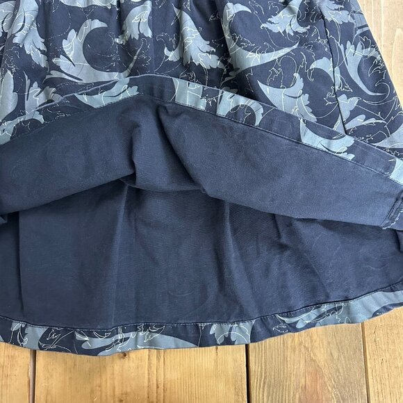 Oakley Canvas Skirt Gray 6‎ Blue Midi - Picture 7 of 8